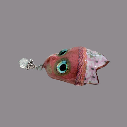 Handpainted Monster Fridge Magnet: Crowned Creepling Fae Goblin