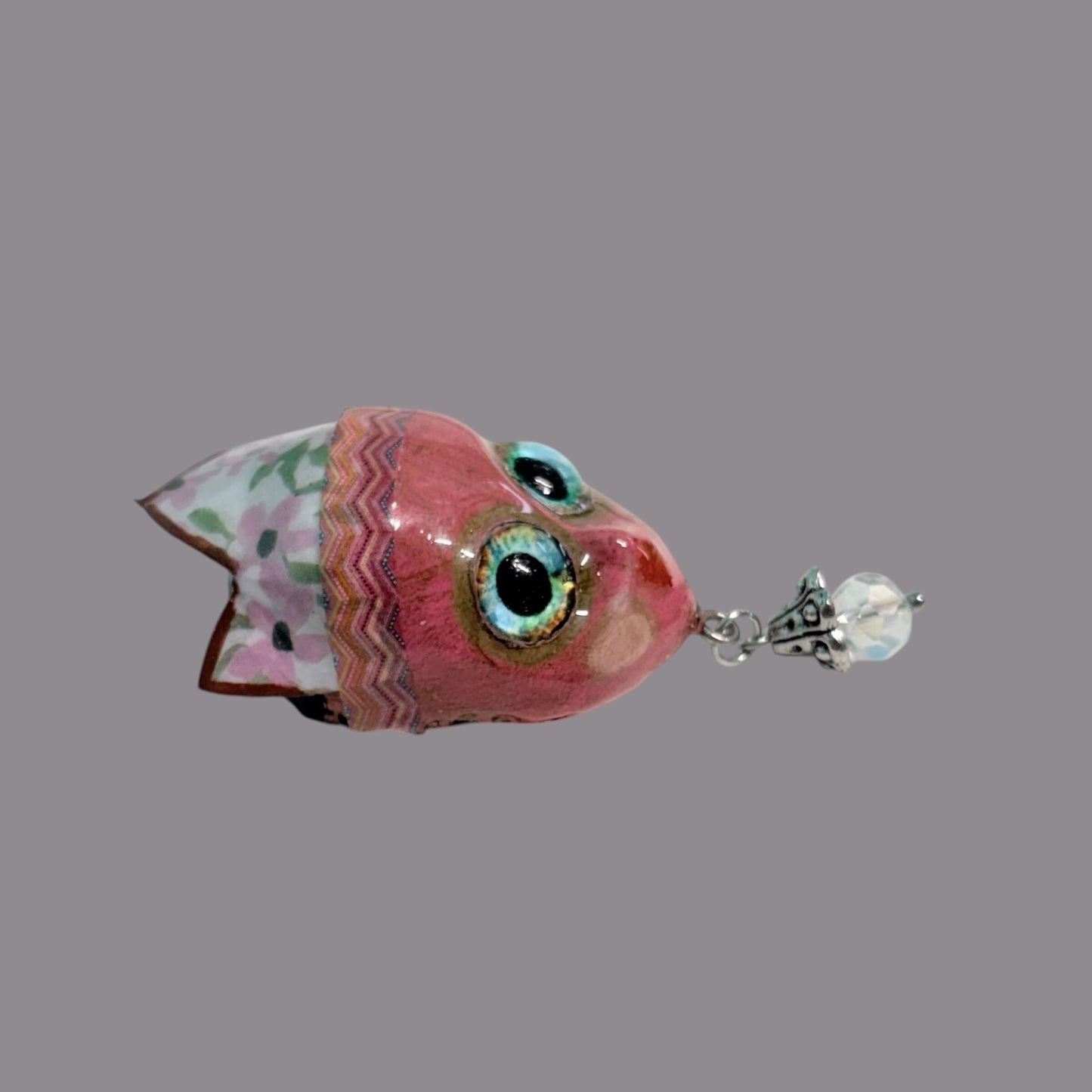 Handpainted Monster Fridge Magnet: Crowned Creepling Fae Goblin
