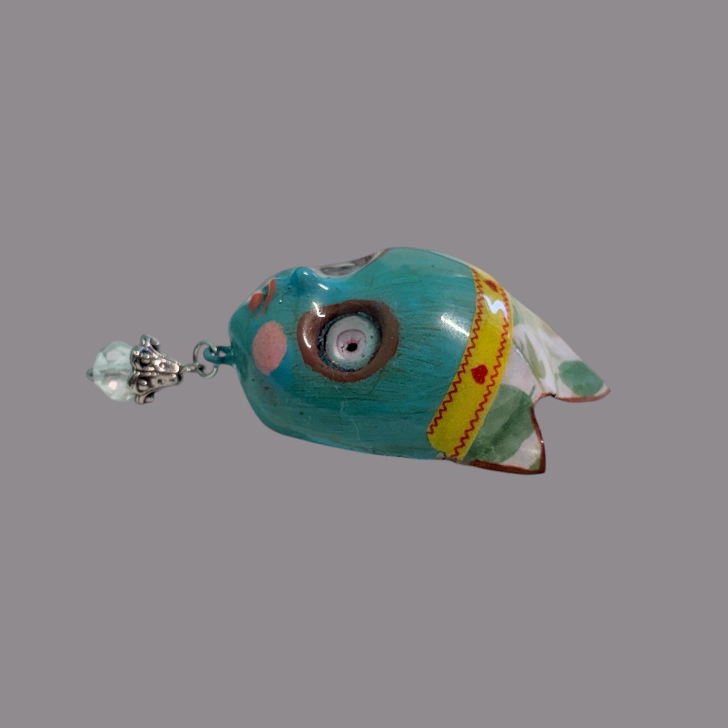 Handpainted Monster Fridge Magnet: Crowned Creepling Fae Goblin