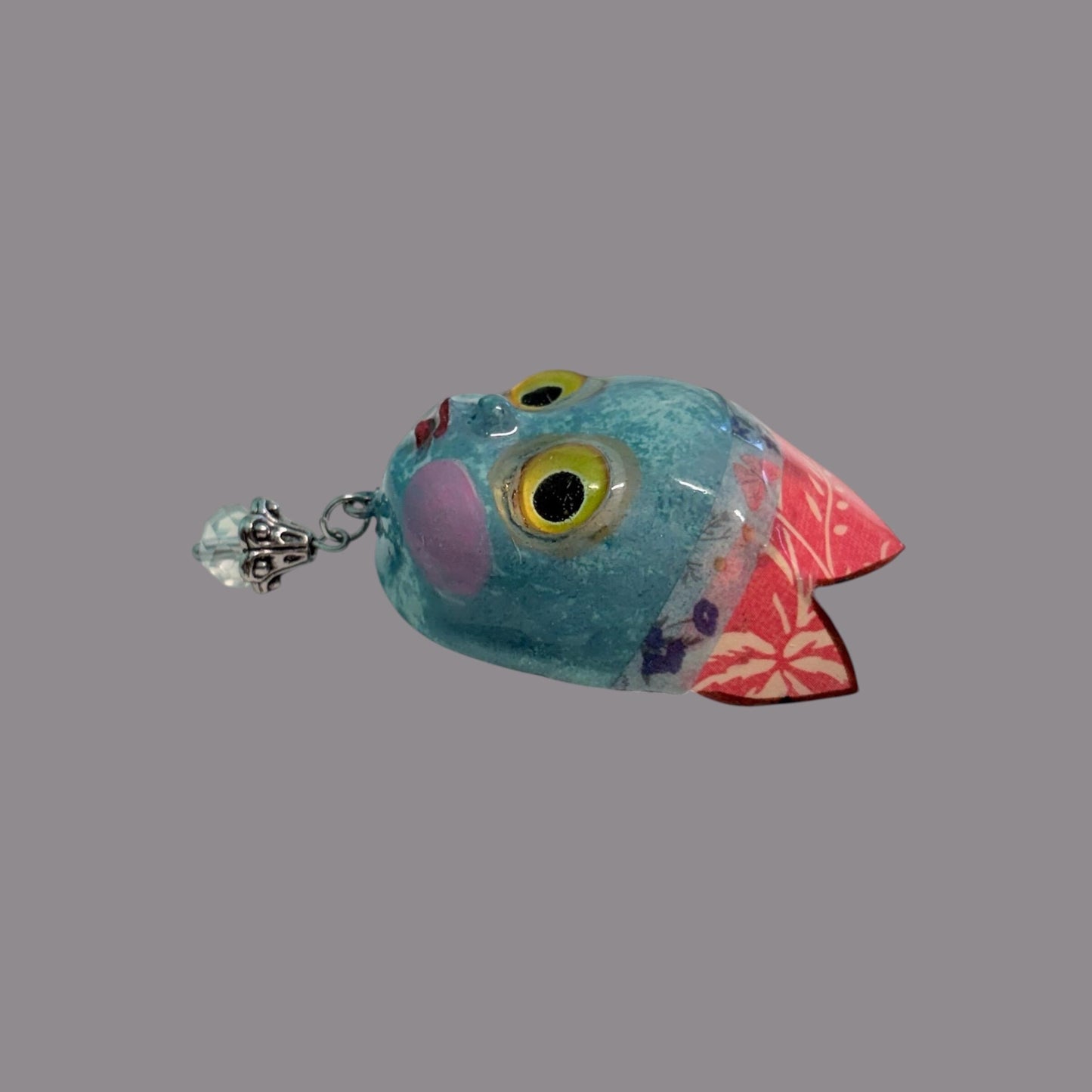 Handpainted Monster Fridge Magnet: Crowned Creepling Fae Goblin