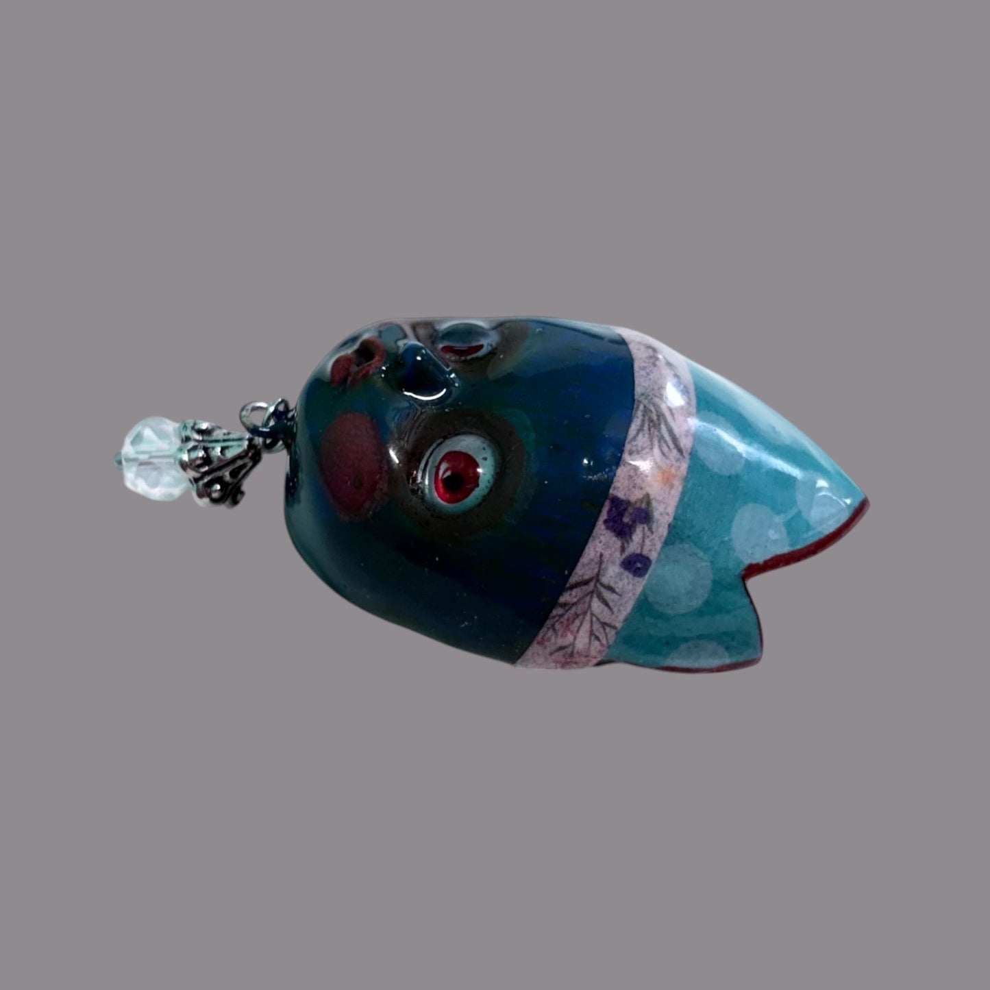 Handpainted Monster Fridge Magnet: Crowned Creepling Fae Goblin