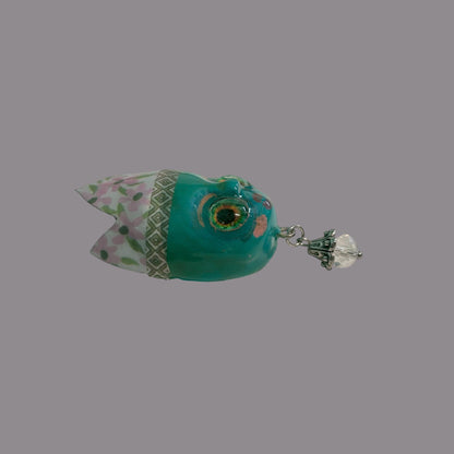 Handpainted Monster Fridge Magnet: Crowned Creepling Fae Goblin