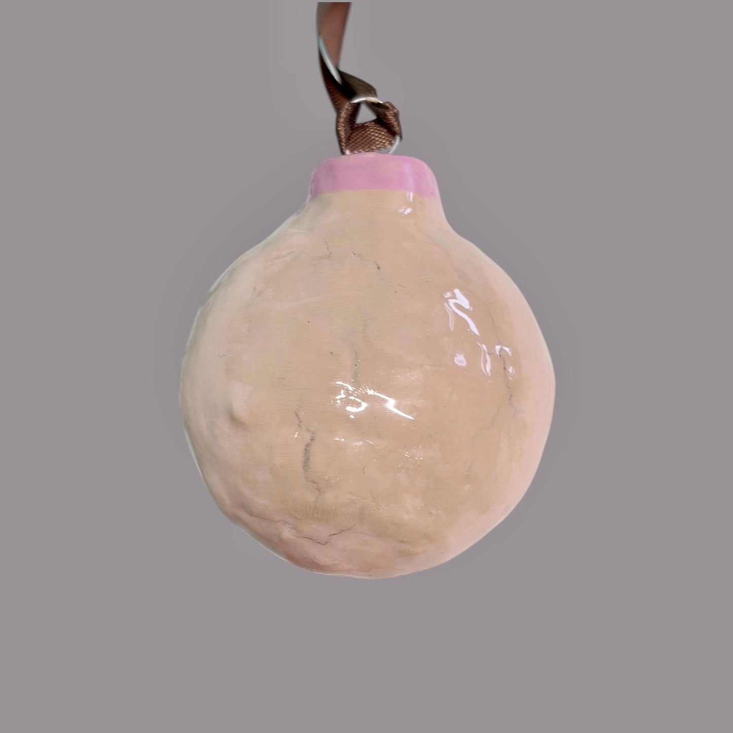 Whimsical Quirky Face Ornament Handmade Clay