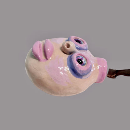 Whimsical Quirky Face Ornament Handmade Clay