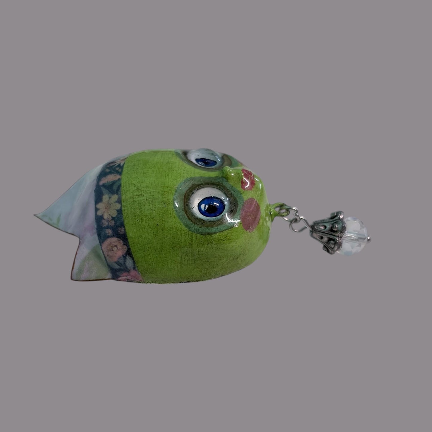 Handpainted Monster Fridge Magnet: Crowned Creepling Fae Goblin