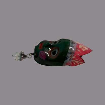 Handpainted Monster Fridge Magnet: Crowned Creepling Fae Goblin