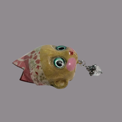 Handpainted Monster Fridge Magnet: Crowned Creepling Fae Goblin