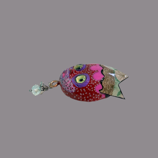 Handpainted Monster Fridge Magnet: Crowned Creepling Fae Goblin