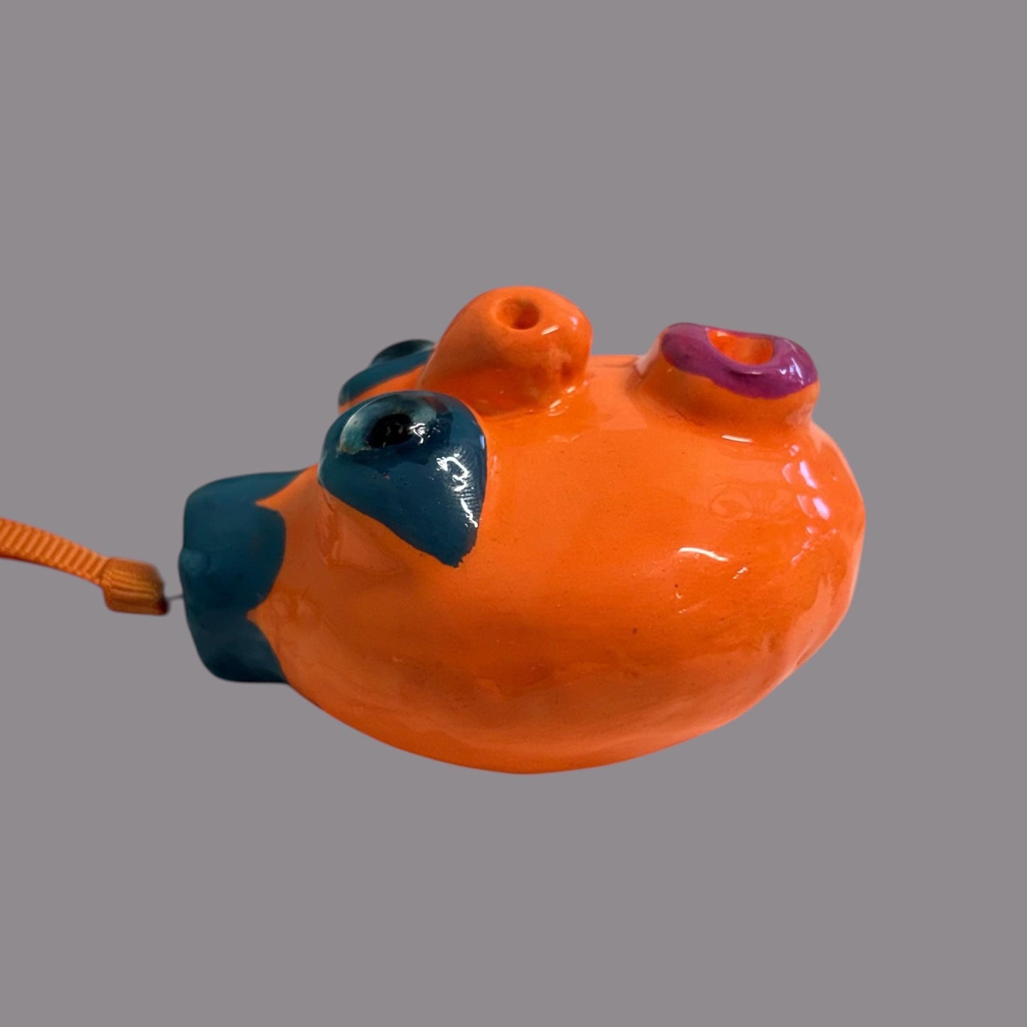Whimsical Quirky Face Ornament Handmade Clay