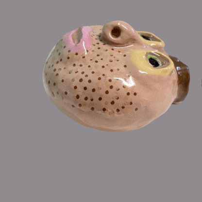Whimsical Quirky Face Ornament Handmade Clay