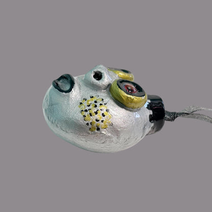 Whimsical Quirky Face Ornament Handmade Clay
