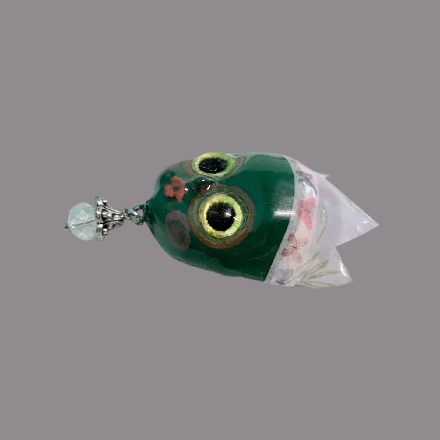 Handpainted Monster Fridge Magnet: Crowned Creepling Fae Goblin