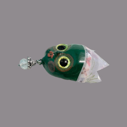 Handpainted Monster Fridge Magnet: Crowned Creepling Fae Goblin