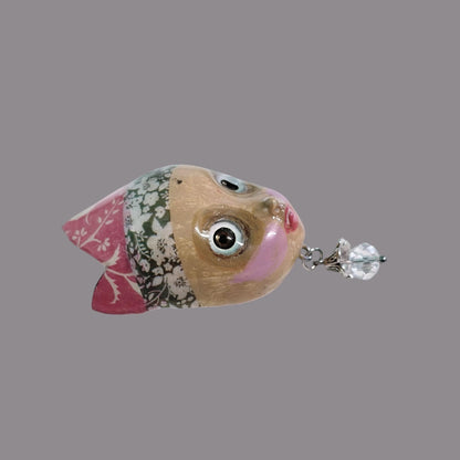 Handpainted Monster Fridge Magnet: Crowned Creepling Fae Goblin