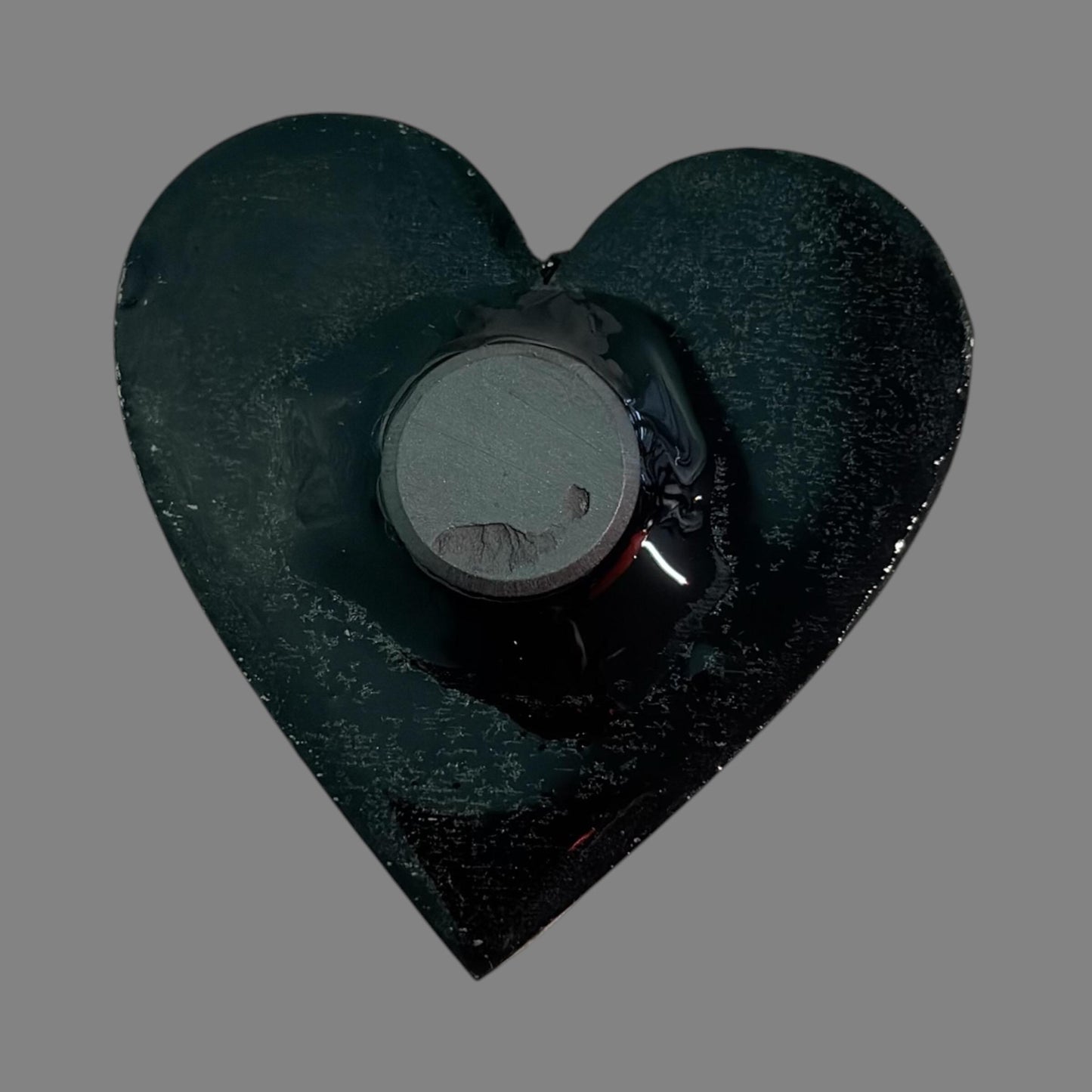Handmade Creepling Heart Magnet: Quirky Two-Eyed Sculpture, Collectible Gift  Monster