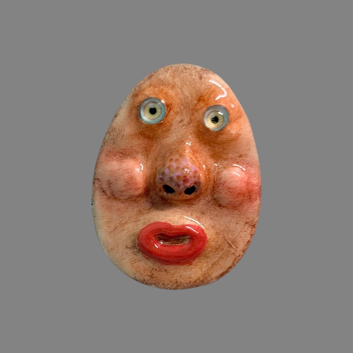 Handmade Creepling Rotten Eggie: Quirky One-Eyed Sculpture, Collectible Gift  Monster
