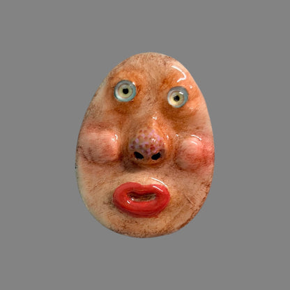 Handmade Creepling Rotten Eggie: Quirky One-Eyed Sculpture, Collectible Gift  Monster