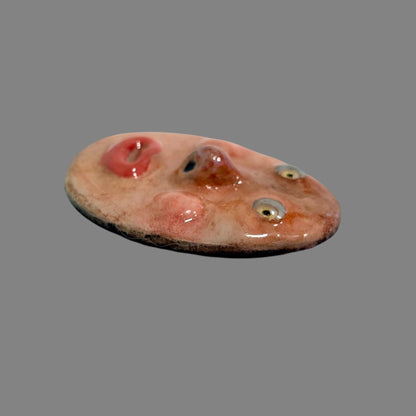 Handmade Creepling Rotten Eggie: Quirky One-Eyed Sculpture, Collectible Gift  Monster
