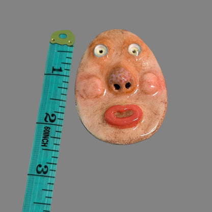 Handmade Creepling Rotten Eggie: Quirky One-Eyed Sculpture, Collectible Gift  Monster