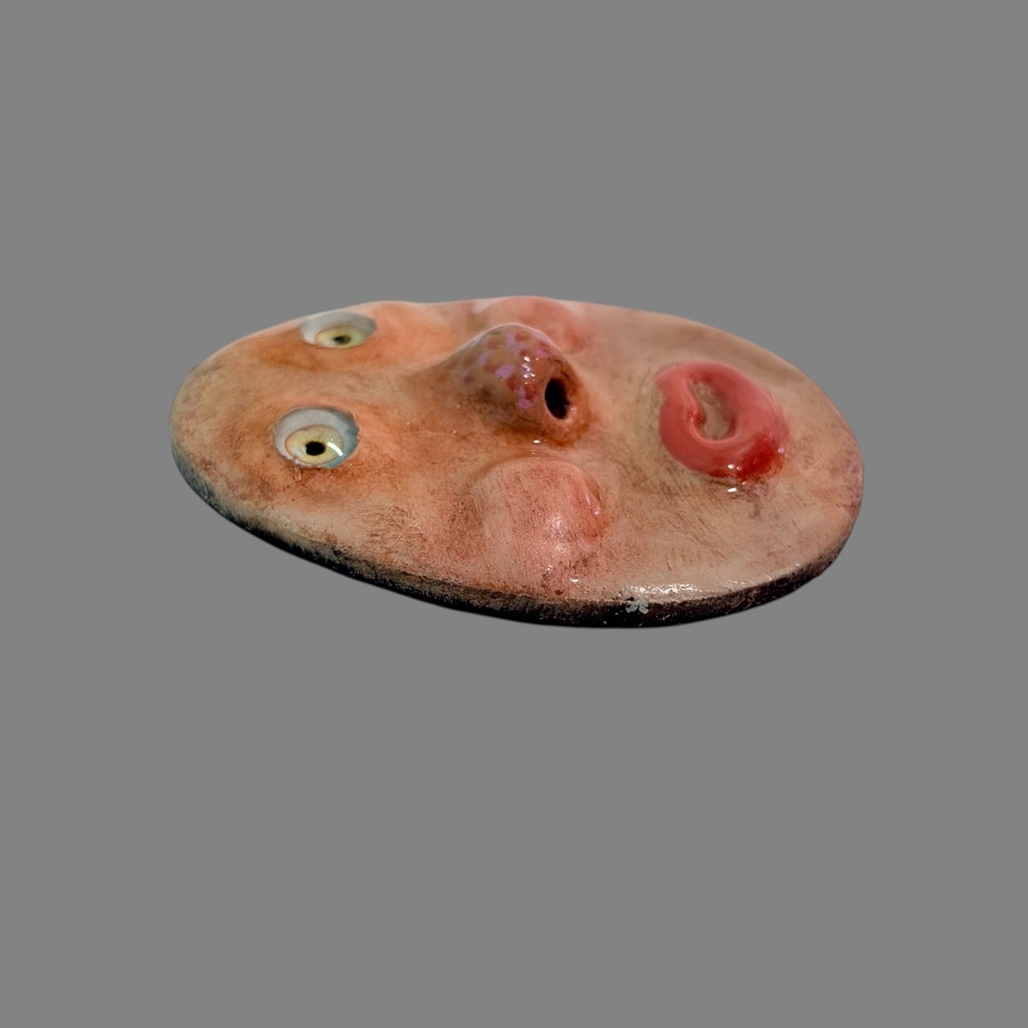 Handmade Creepling Rotten Eggie: Quirky One-Eyed Sculpture, Collectible Gift  Monster