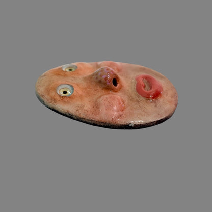 Handmade Creepling Rotten Eggie: Quirky One-Eyed Sculpture, Collectible Gift  Monster