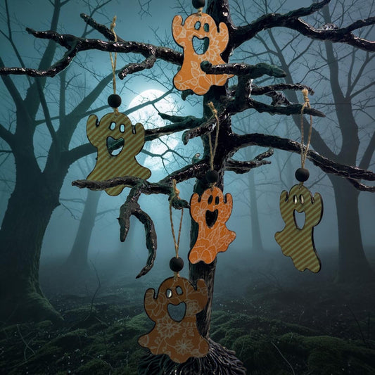 Whimsical Ghost Ornament Set