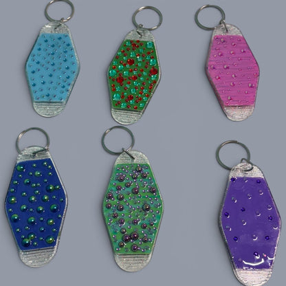 Whimsical Fairy Vintage style Hotel Motel Keychain