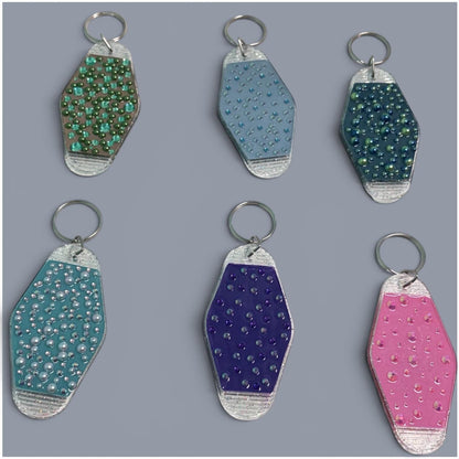 Whimsical Fairy Vintage style Hotel Motel Keychain