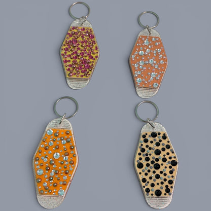 Whimsical Fairy Vintage style Hotel Motel Keychain