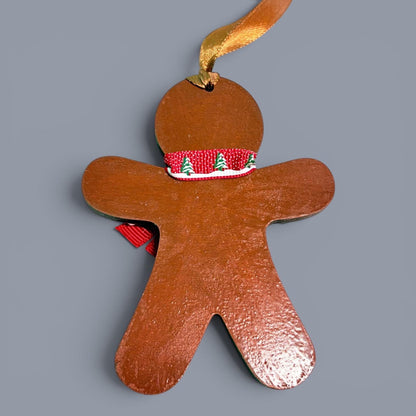 Hand-Painted One-Eyed Gingerbread Man Ornament