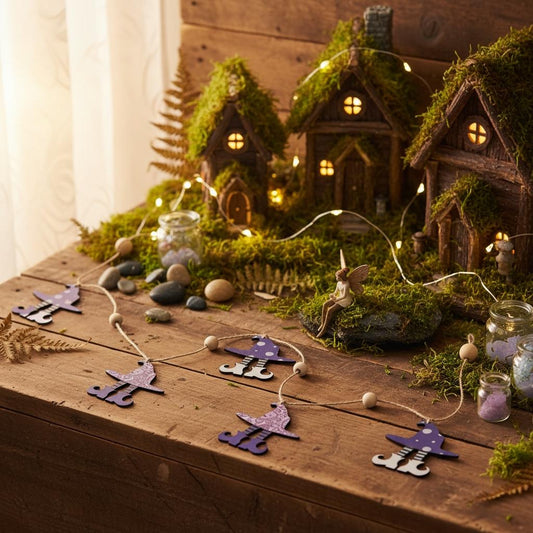 Whimsical Cottagecore Witch Garland