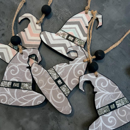 Witch Hat Ornament Set
