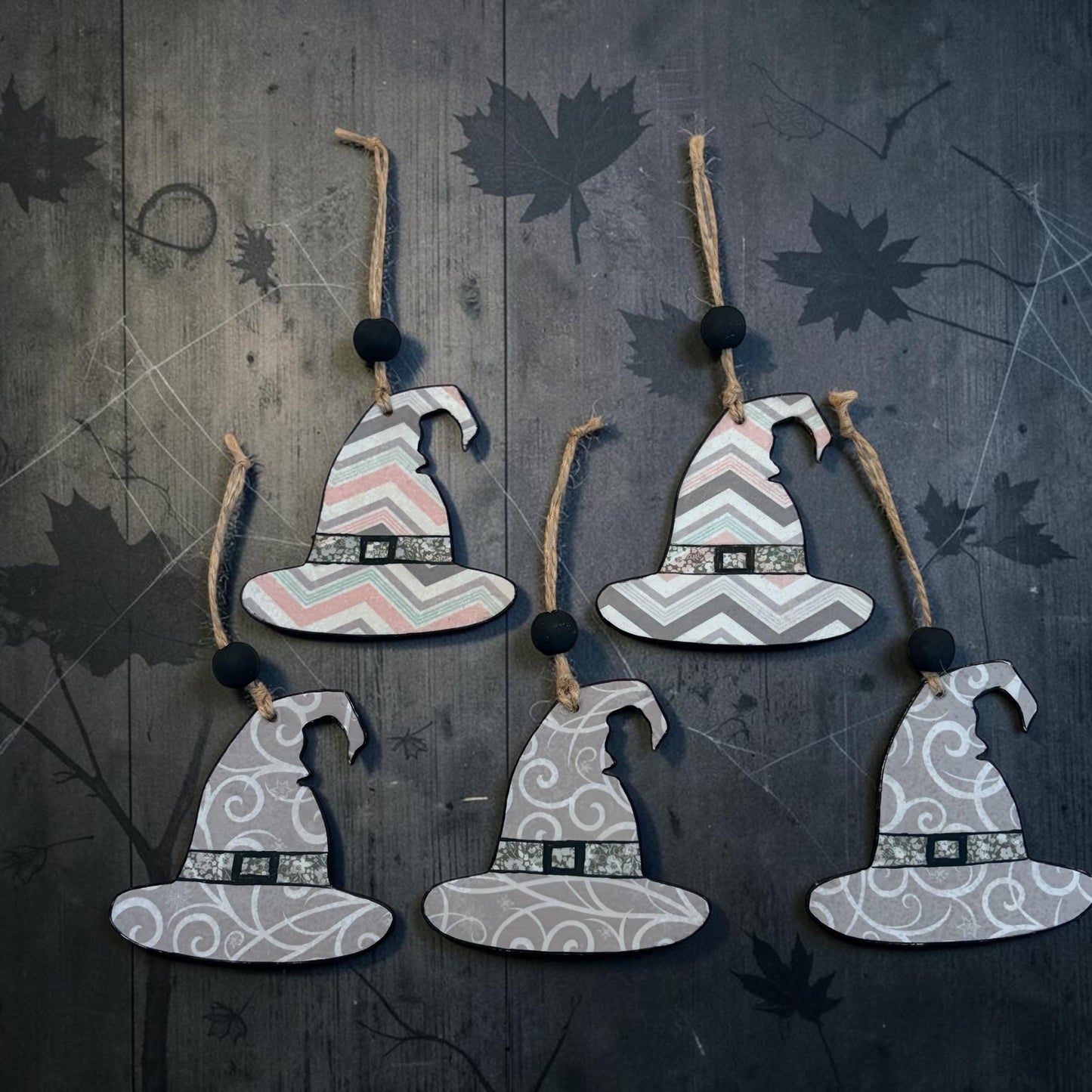 Witch Hat Ornament Set