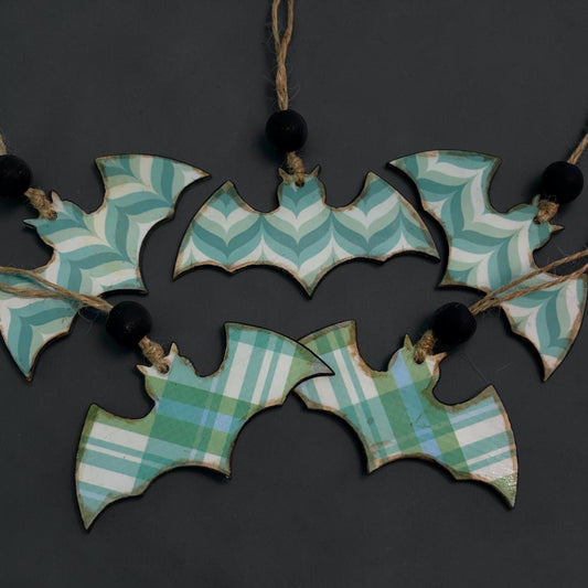 Whimsical Bat Ornament Set
