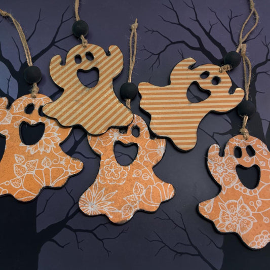 Whimsical Ghost Ornament Set