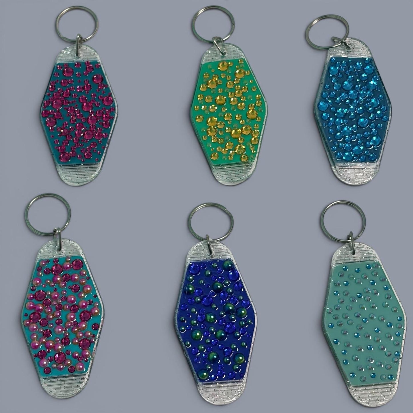 Whimsical Fairy Vintage style Hotel Motel Keychain