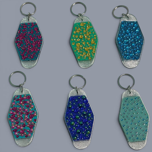 Whimsical Fairy Vintage style Hotel Motel Keychain