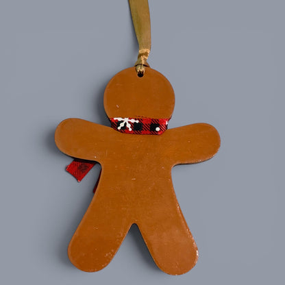 Hand-Painted One-Eyed Gingerbread Man Ornament