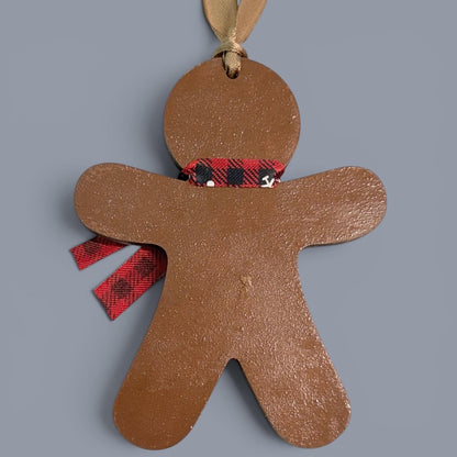 Hand-Painted One-Eyed Gingerbread Man Ornament
