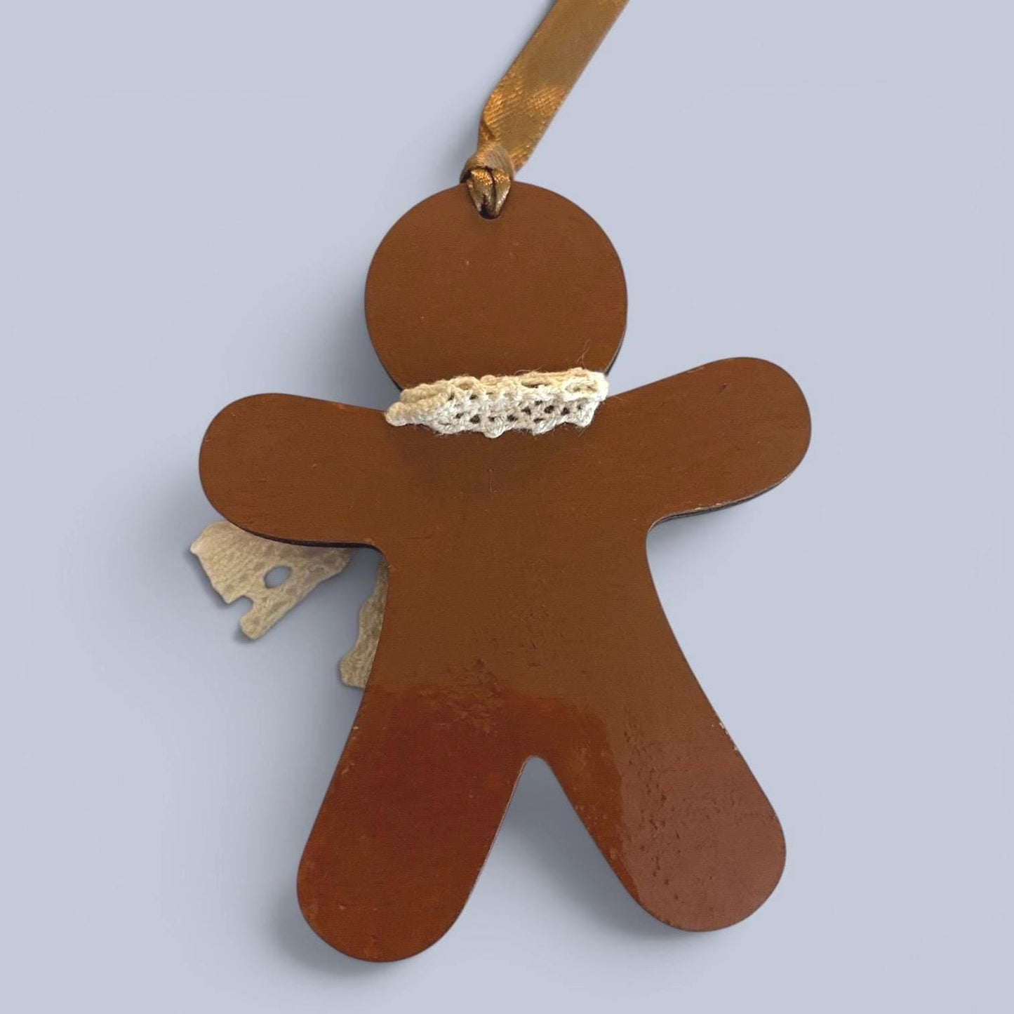 Hand-Painted One-Eyed Gingerbread Man Ornament