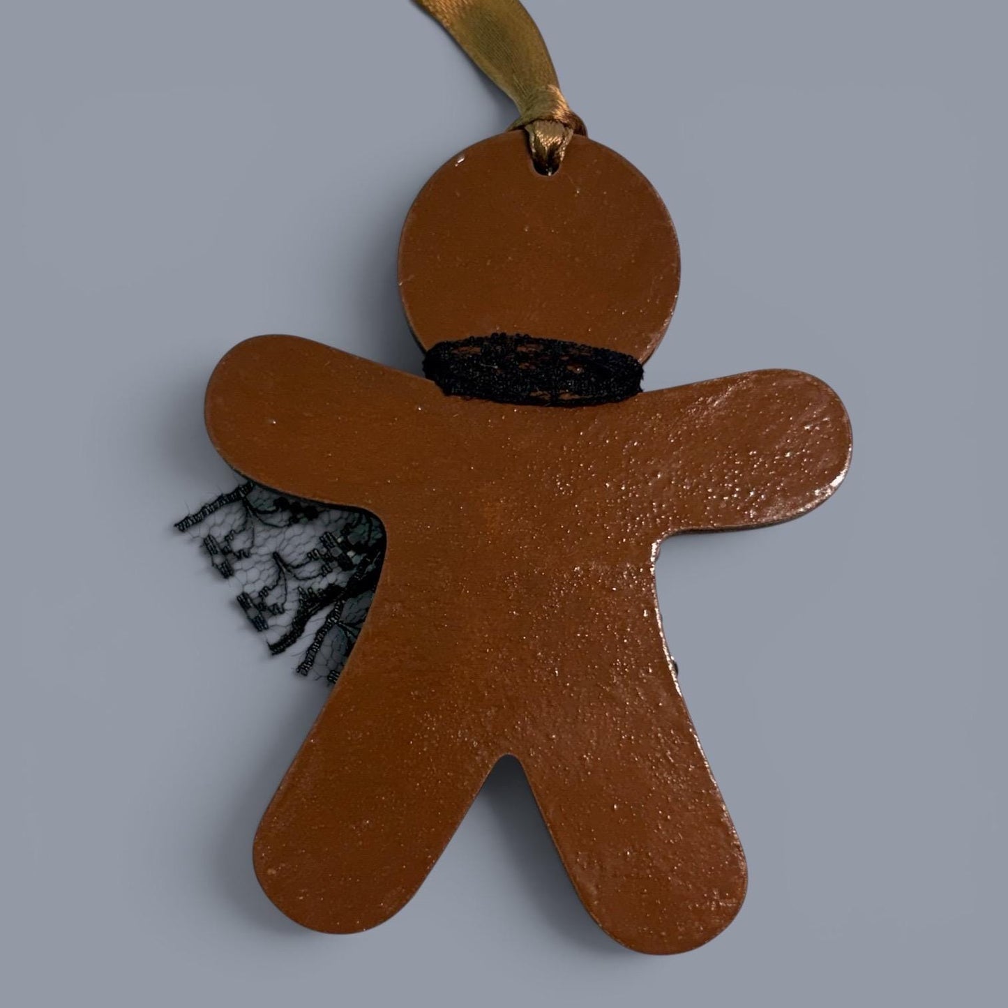 Hand-Painted One-Eyed Gingerbread Man Ornament