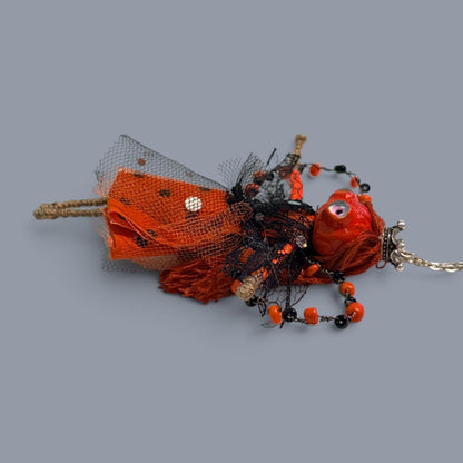 Pumpkin Fairy Charm, Purse, Car mirror