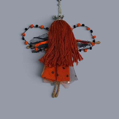 Pumpkin Fairy Charm, Purse, Car mirror