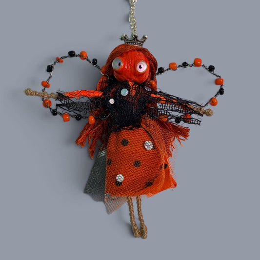 Pumpkin Fairy Charm, Purse, Car mirror