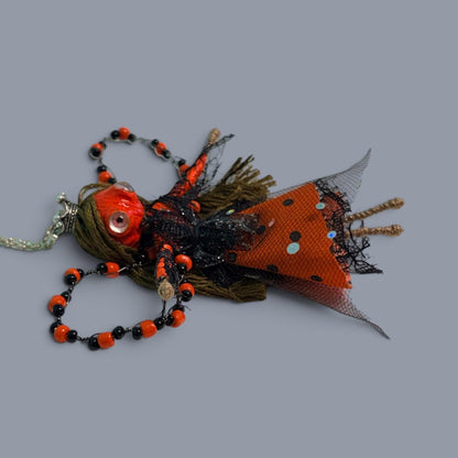 Pumpkin Fairy Charm, Purse, Car mirror