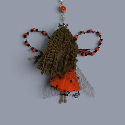 Pumpkin Fairy Charm, Purse, Car mirror