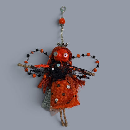 Pumpkin Fairy Charm, Purse, Car mirror