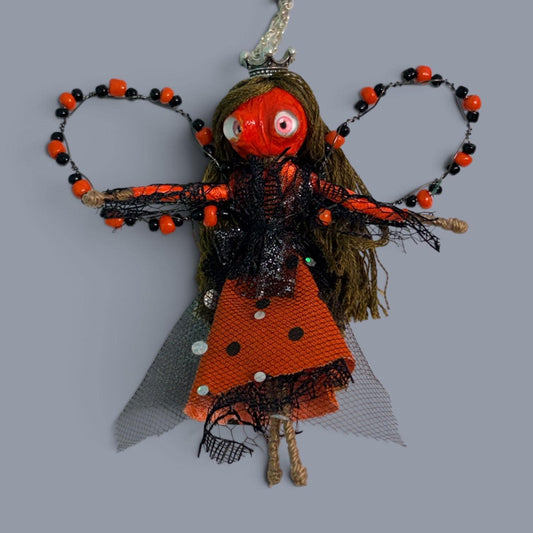 Pumpkin Fairy Charm, Purse, Car mirror